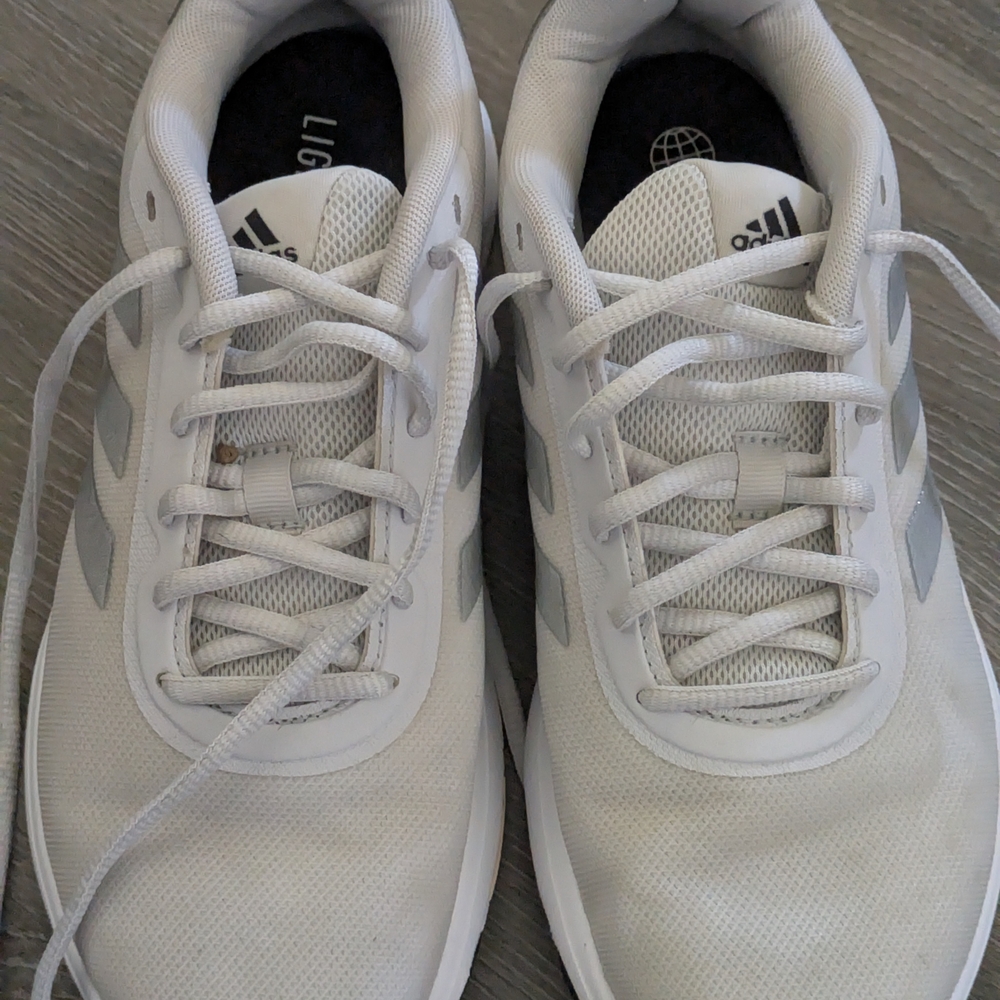 Adidas Women's White and Gray Athletic Shoes